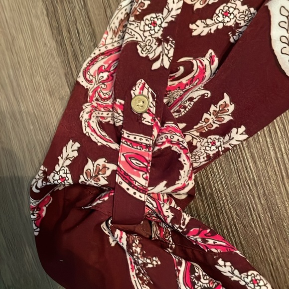 Croft & barrow women’s blouse size petite large, button down - Picture 3 of 5